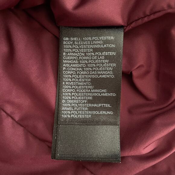 The North Face Women’s Bombay Insulated Jacket in Burgundy Red - Size: Small - Picture 6 of 6